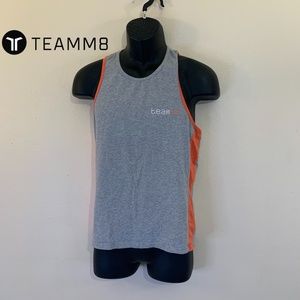 TeamM8 Tank Top Large tight fitting design 95% cotton / 5% elastane Gently worn